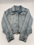 Rewash Women’s Light Wash Denim Jacket Size M Casual Jean Button Front