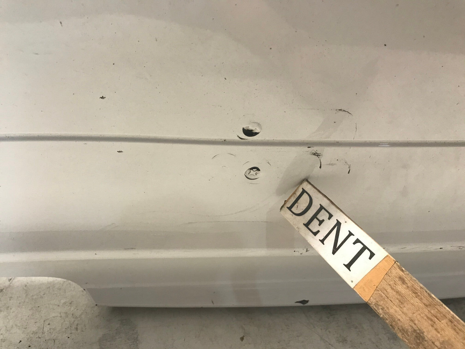 Rear Bumper Cover White BMW 323 Series 323i Sedan 2009 2010 51127202686 OEM
