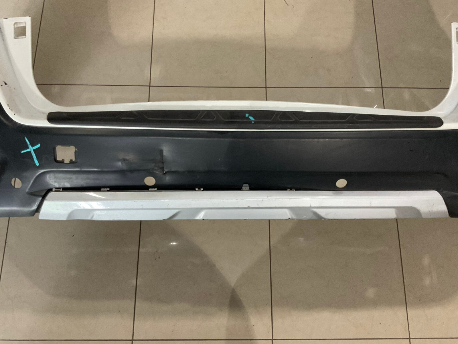 Rear Bumper Cover White Subaru Outback 20 57704AN31A OEM