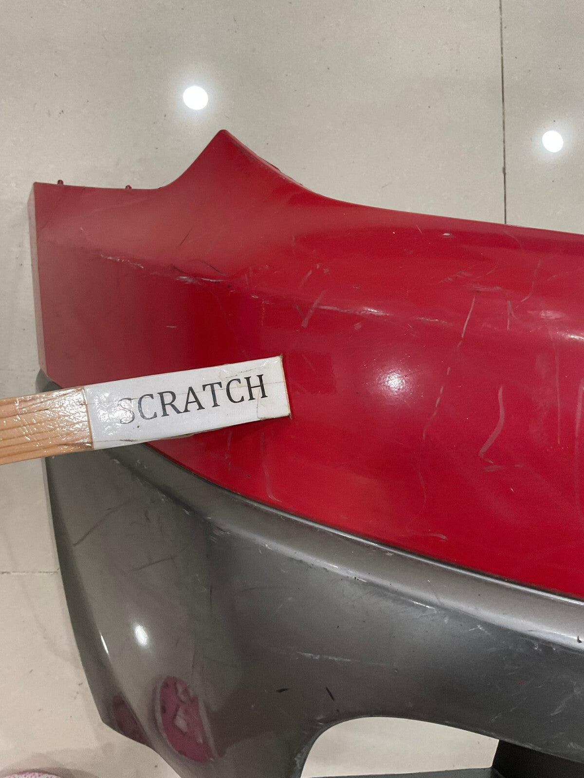 Front Bumper Cover Red Mitsubishi Outlander 03 04 05 06 CAPA