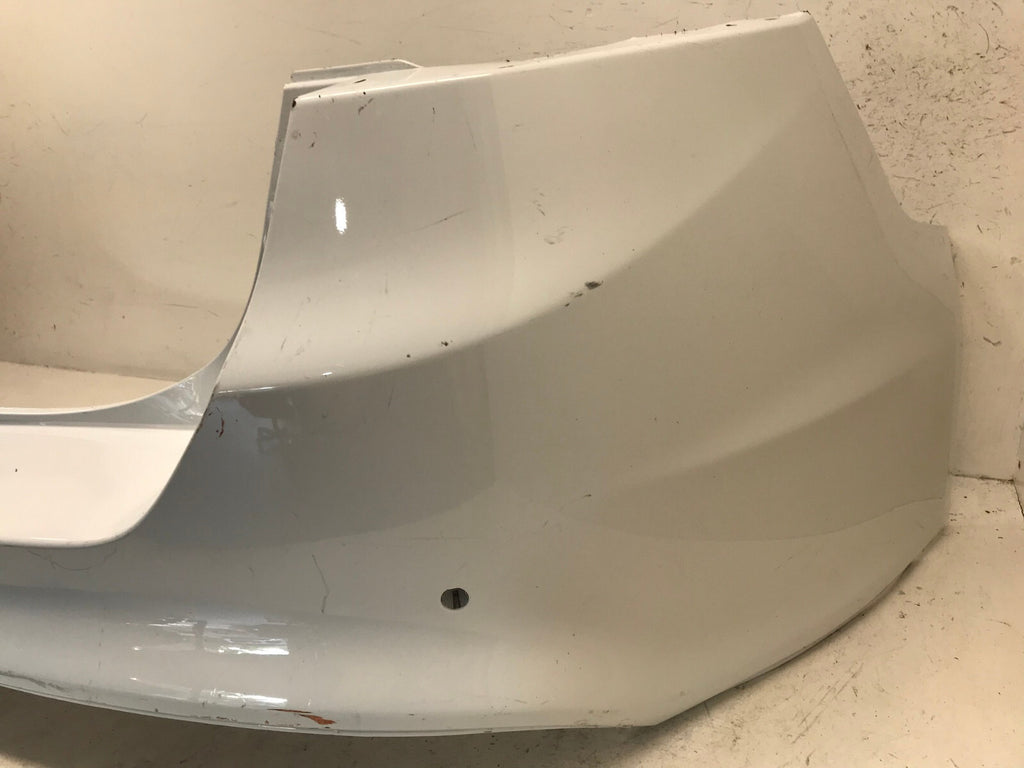Rear Bumper Cover White Ford Fusion 2013-2018 w/Sensor Holes DS73-17906-AEW OEM