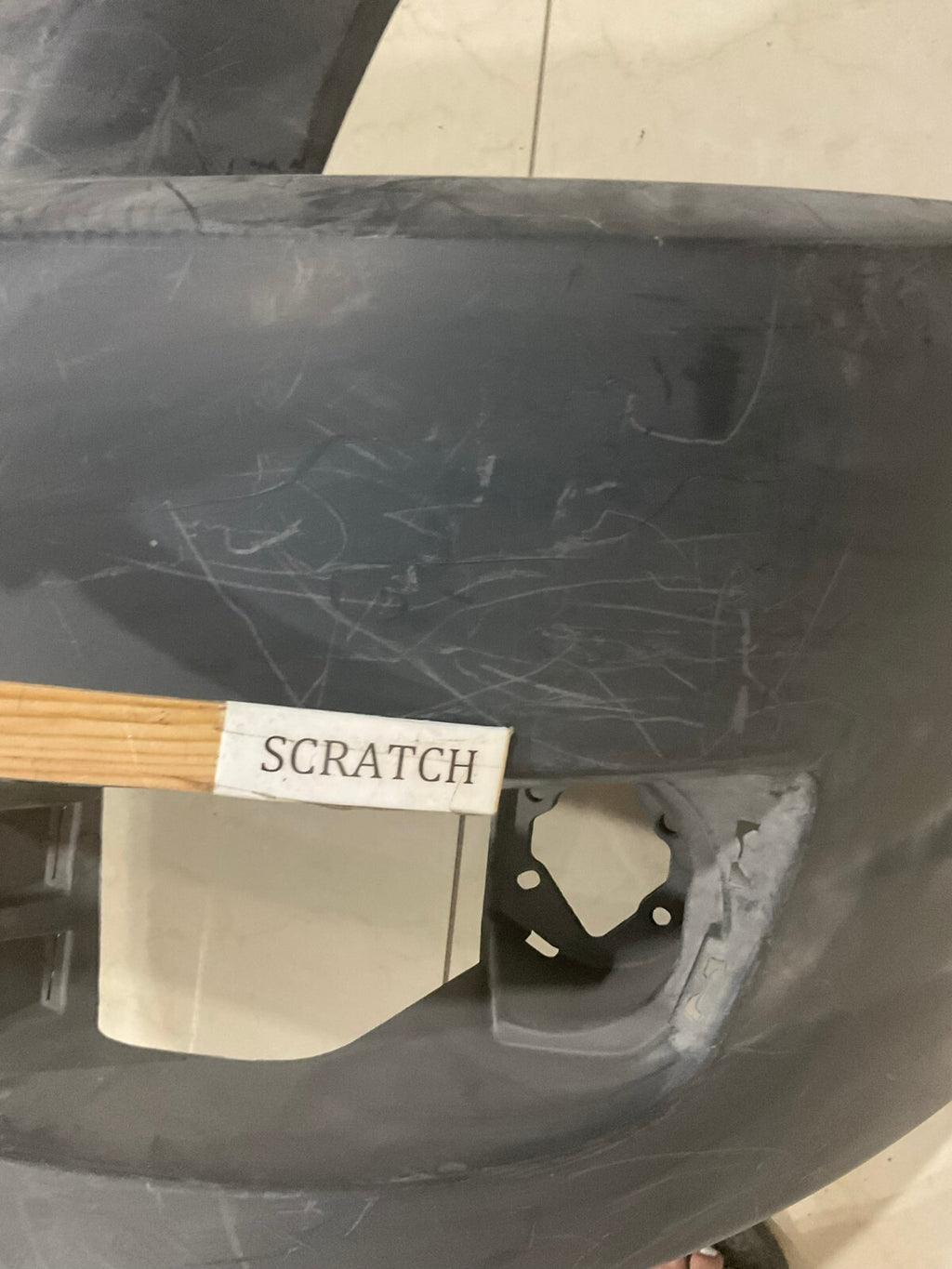 Front Bumper Cover Black Dodge OEM