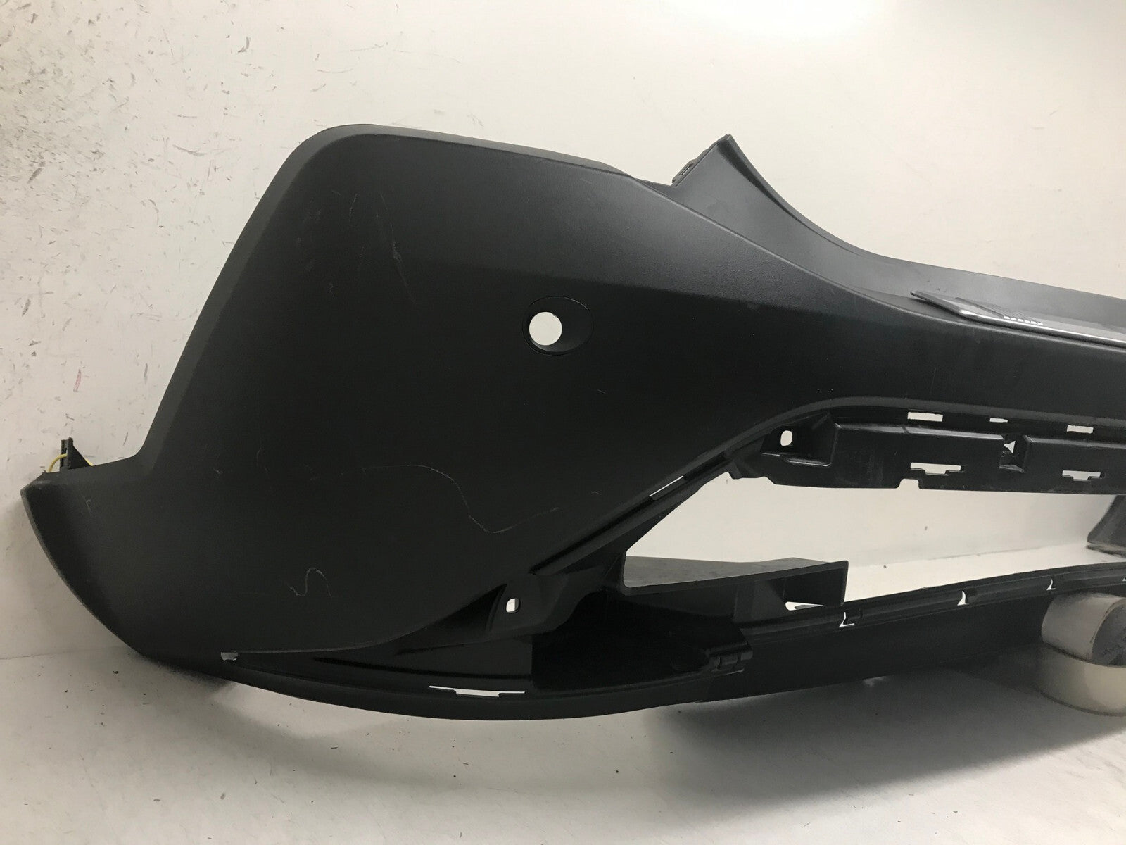 Rear Lower Bumper Cover Black Nissan Rogue 22 23 w/Sensor Holes 850B0-6RR0C OEM