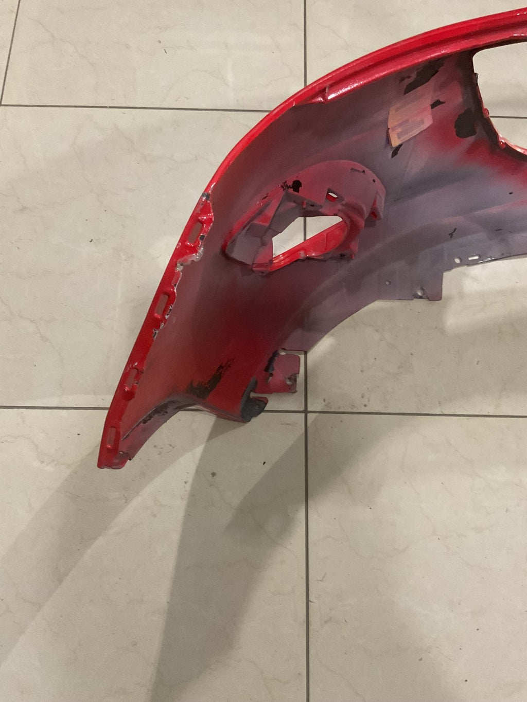 Front Bumper Cover Red 2011 2012 2013 2014 Mazda 2 CAPA