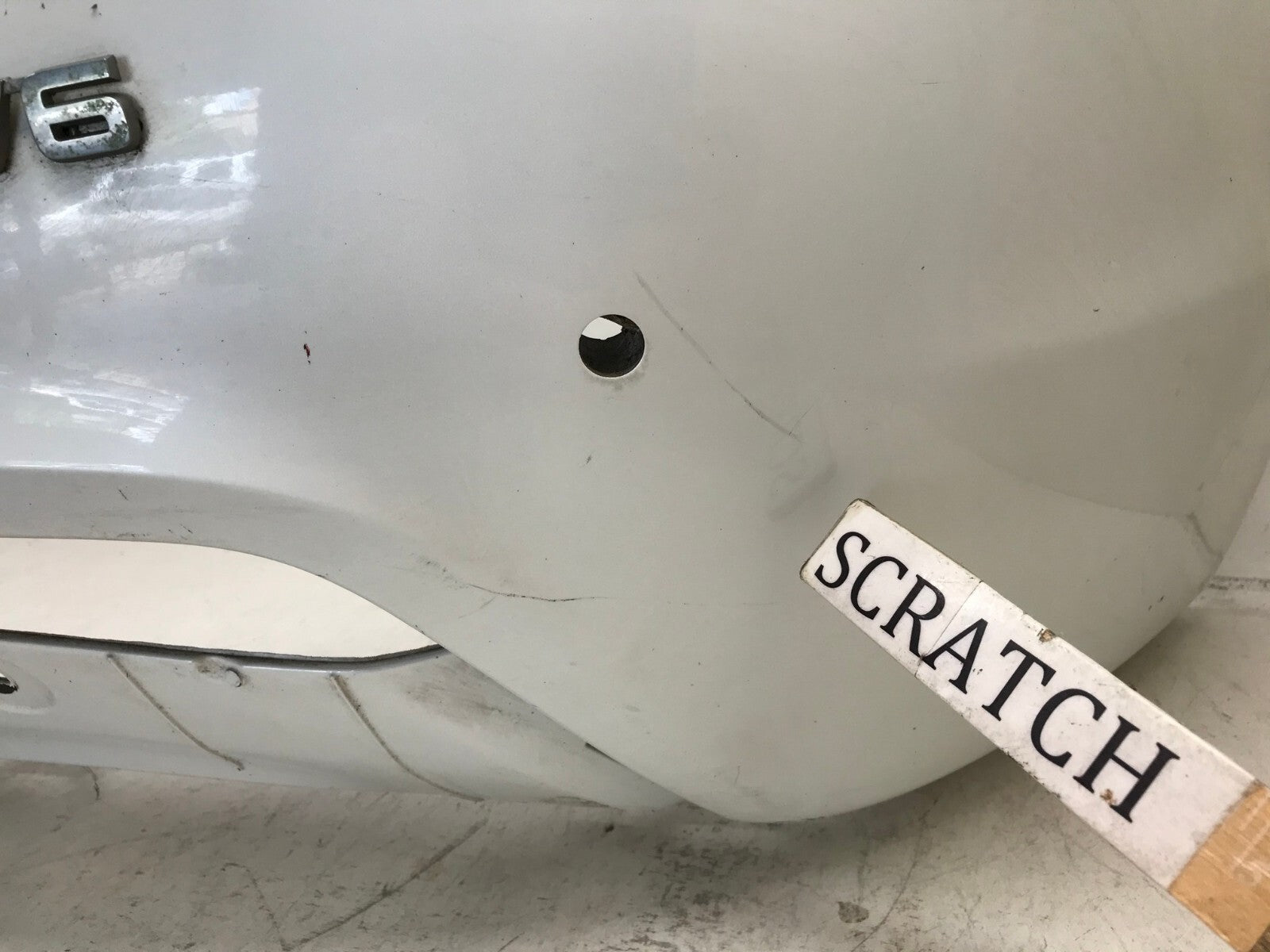 Rear Bumper Cover White 2011-2013 Kia Sorento SX w/Sensor Holes 86611-1U200 OEM