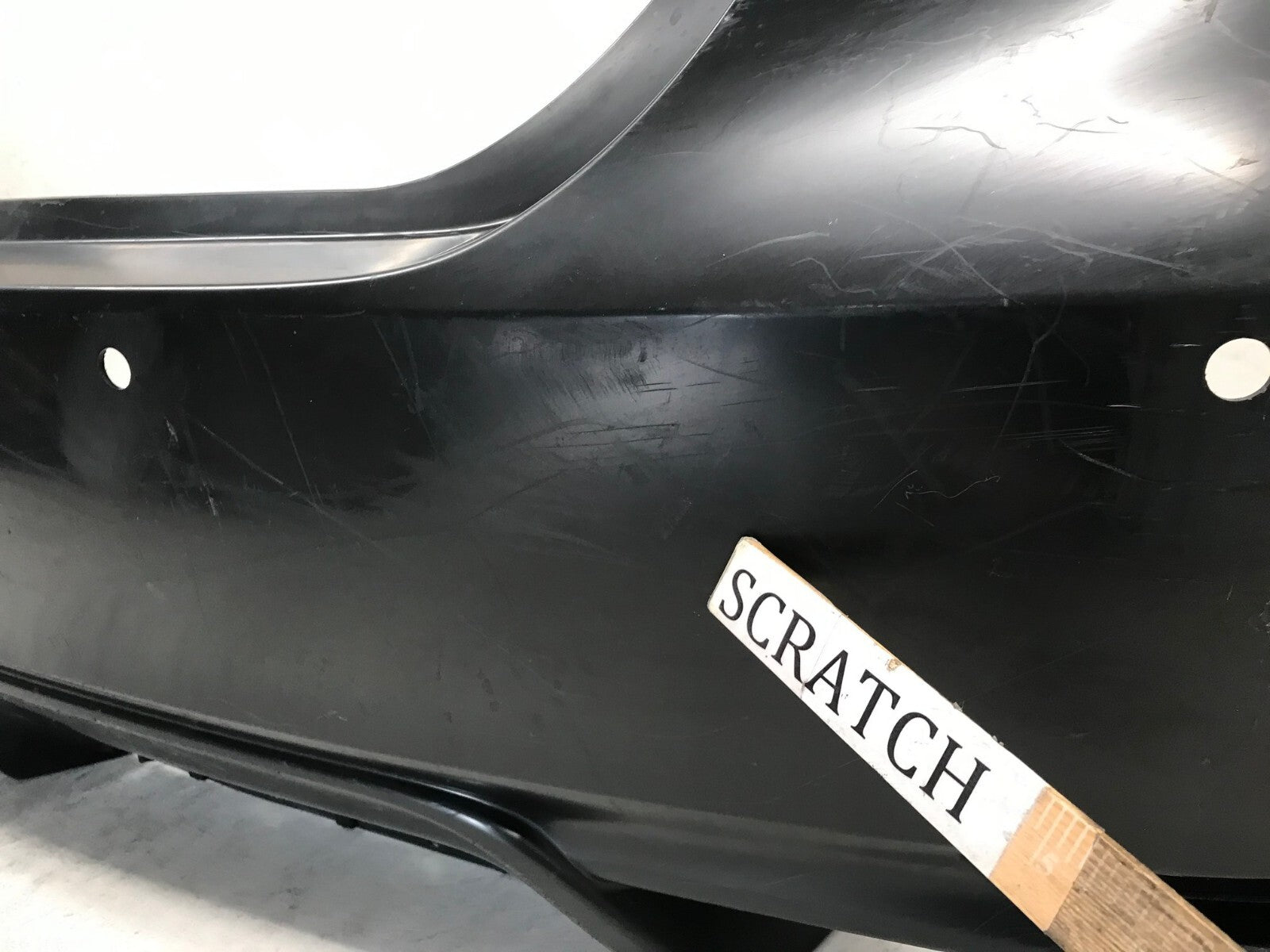 Rear Bumper Cover Unpainted 18-21 Toyota Camry SE/XSE/Hybrid w/Sensor Holes OEM