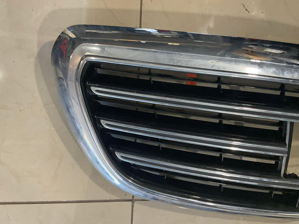 Grille Grill Silver Black 2014-2016 Mercedes Benz E Class CAPA
