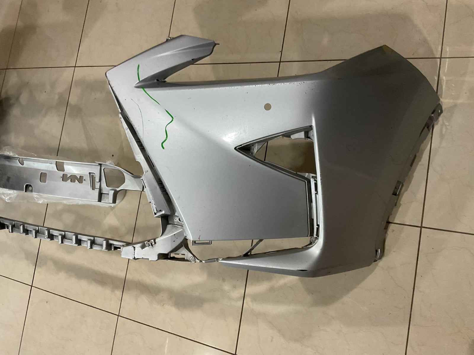 Front Bumper Cover Silver Lexus RX350 RX450H 16-2018 52119+0e270 OEM