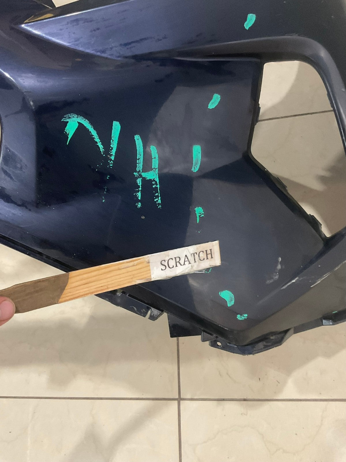 Front Bumper Cover Blue 218 2019-2021 Toyota RAV4 LE/XLE/Hybrid 52119+0R200 OEM