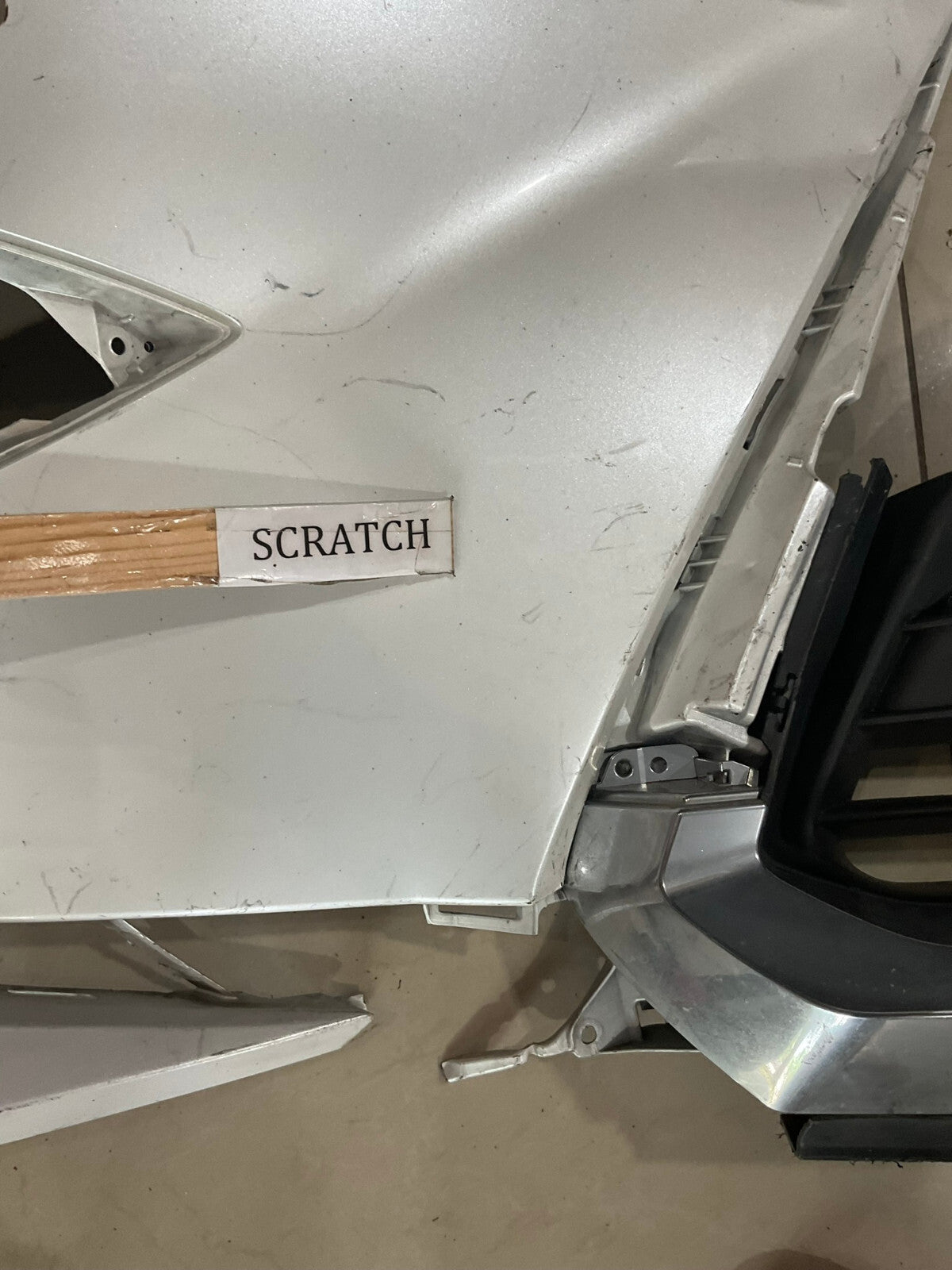 Front Bumper Cover White Lexus RX350 RX450H 16-2018 52119-0E270 OEM