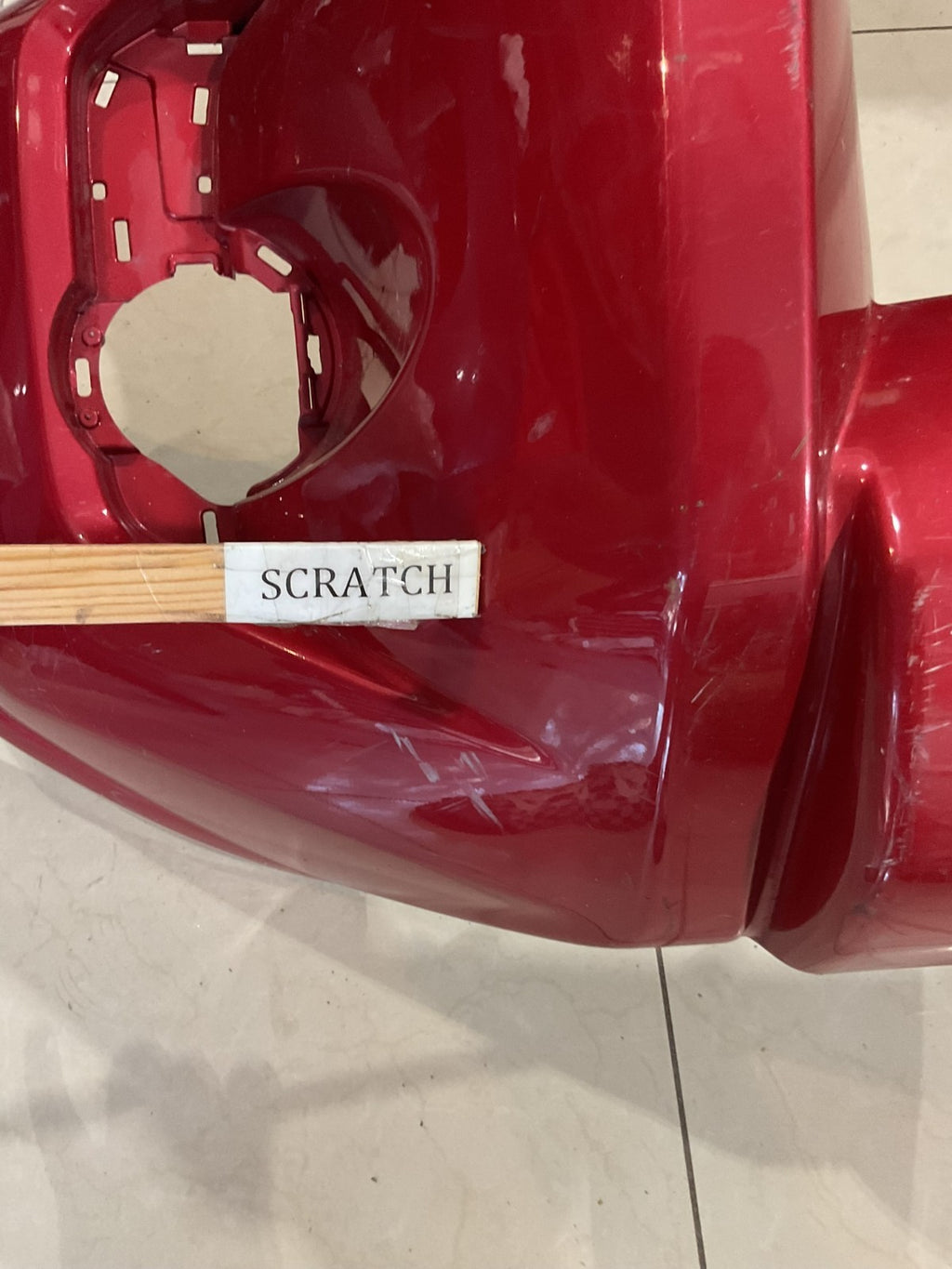 Front Bumper Cover Red 2014-2023 Toyota 4Runner SR5 Base 52119+35210 OEM