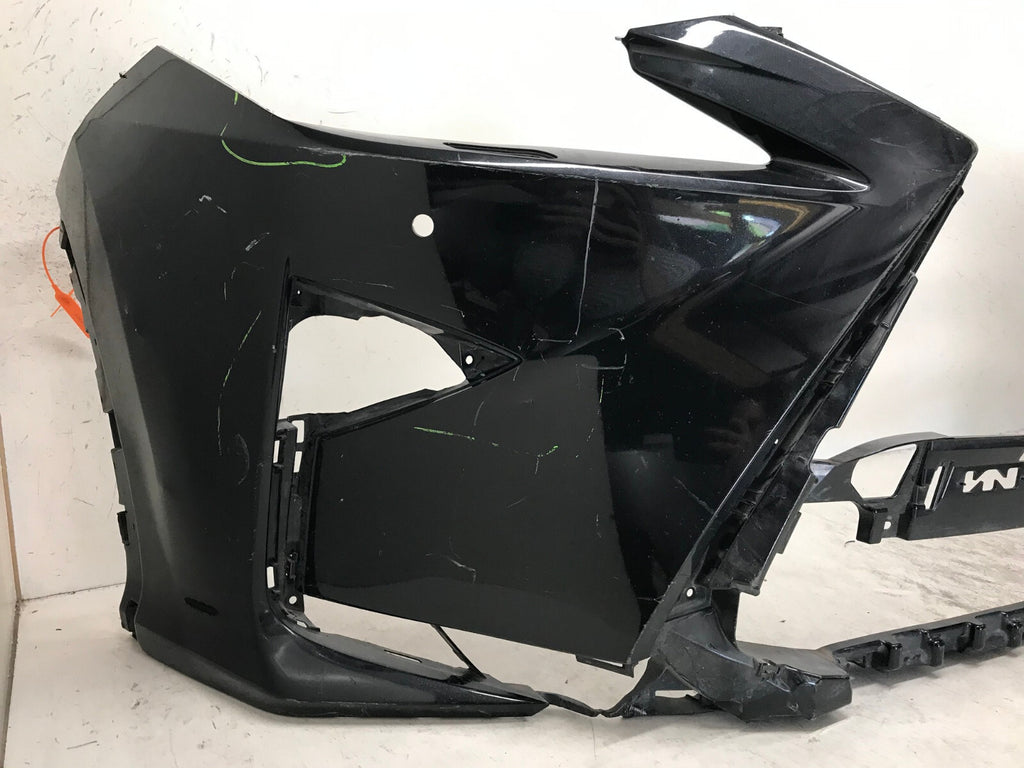 Front Bumper Cover Black Lexus RX350 RX450H 16-18 w/Sensor Holes 52119-0E270 OEM