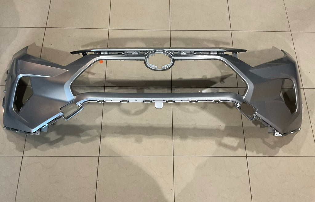 Front Bumper Cover Silver 2019-2025 Toyota RAV4 CAPA