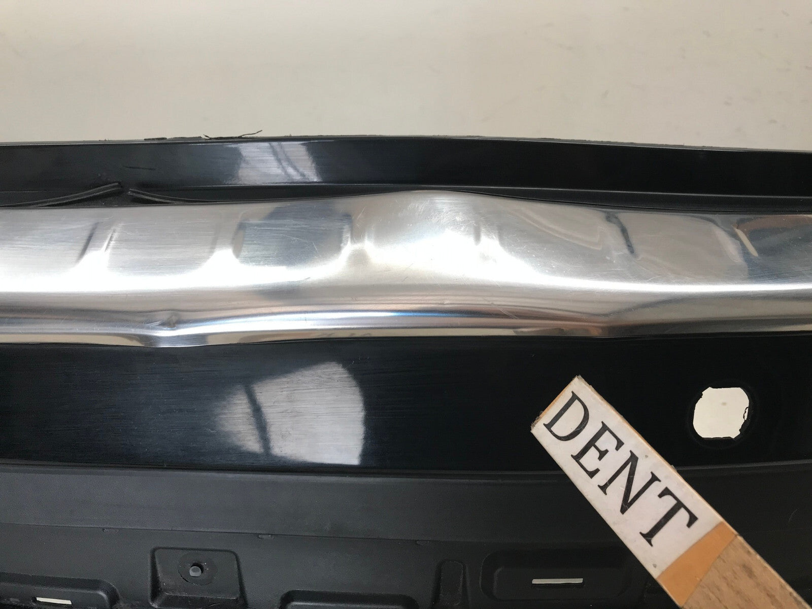 Rear Bumper Cover Black Nissan Pathfinder S SL Platinum 13-16 w/Sensor Holes OEM