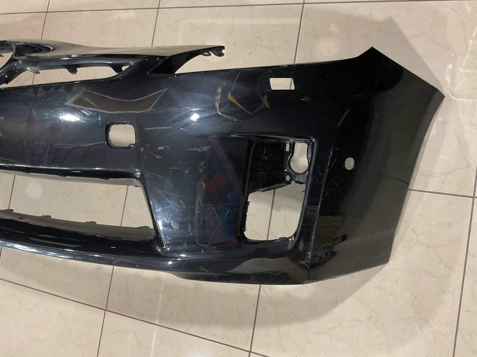 Front Bumper Cover Black 2010-2011 Toyota Prius CAPA