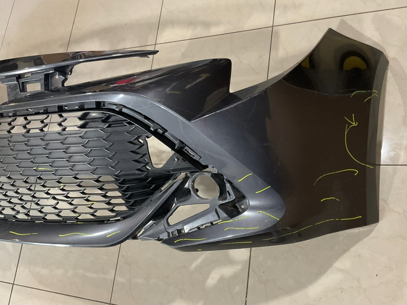 Front Bumper Cover Grey Toyota Corolla Hatchback 2018-2020 52119+12g20 OEM