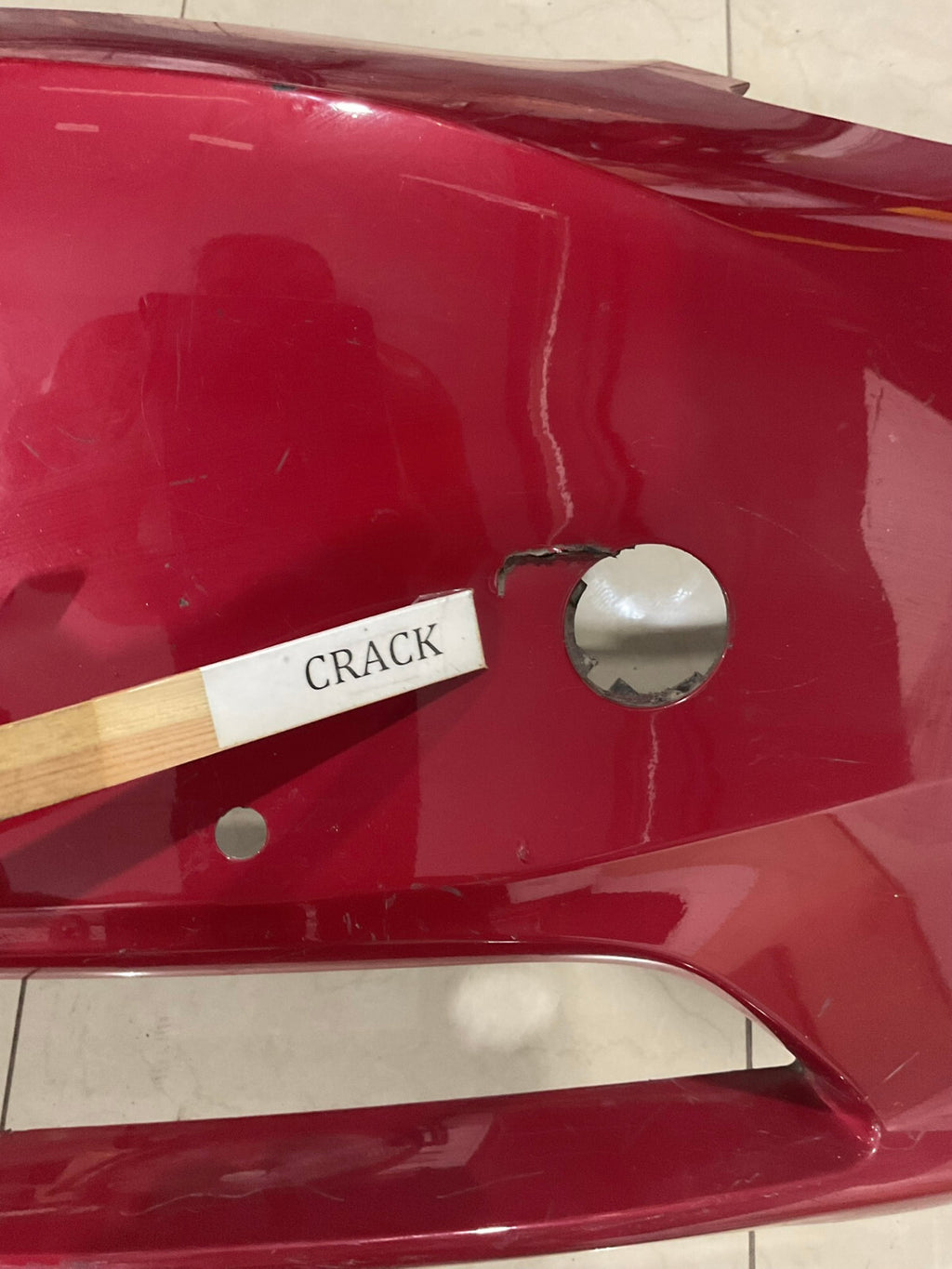 Front Bumper Cover Red Tesla Model Y 2020 - 2024  CAPA