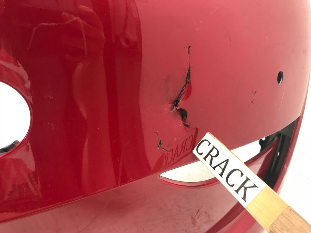 Front Bumper Cover Red 2020-2022 Tesla Model Y Long Range w/Sensor Holes OEM