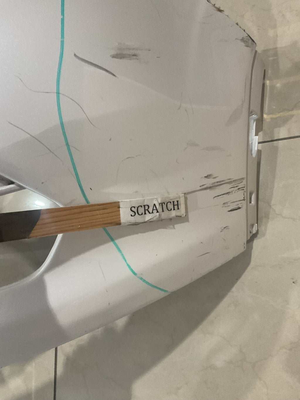 Front Bumper Cover White 2013-2016 Ford Escape cj54+17757+bgw OEM