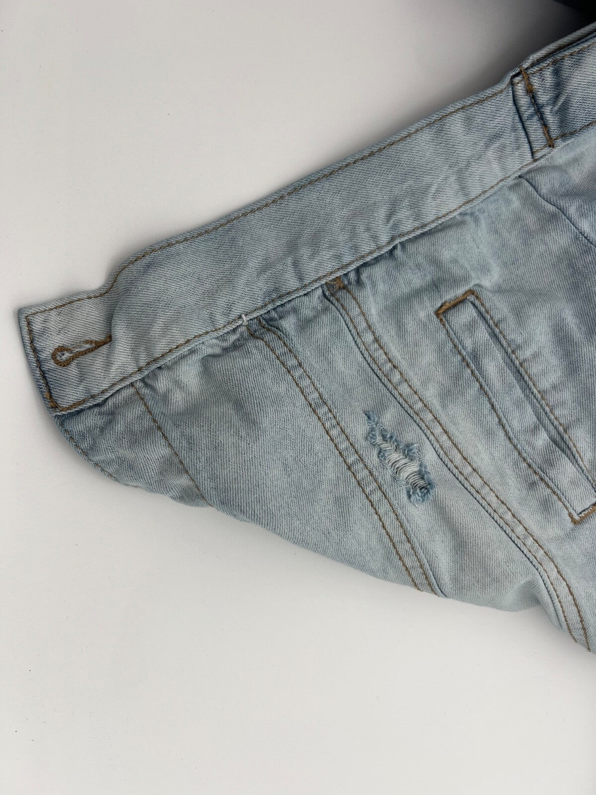 Rewash Women’s Light Wash Denim Jacket Size M Casual Jean Button Front