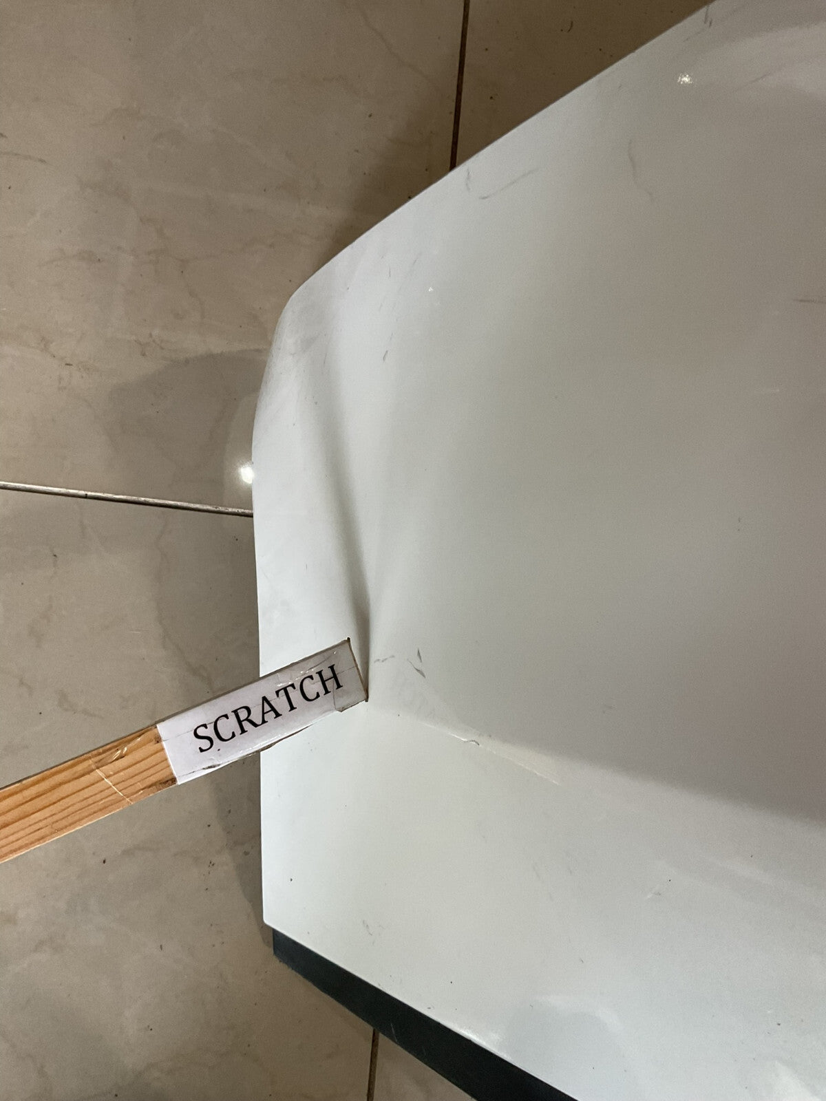 Rear Bumper Cover White 2019-2020 Lexus ES350 52159-33470 OEM