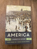 America: A Narrative History (Brief Tenth Edition)  (Vol. - VERY GOOD