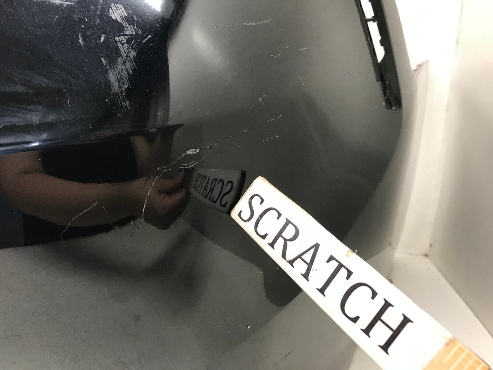 Rear Bumper Cover Toyota Camry SE XSE Hybrid SE w/Sensor Holes Black 18-19 OEM