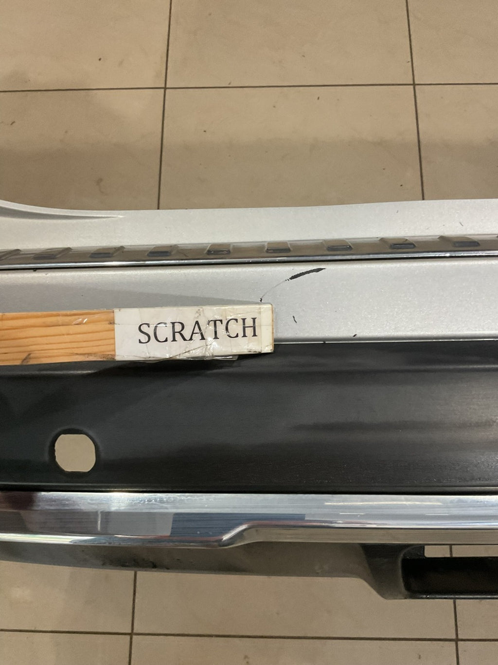Rear Bumper Cover Silver 2017 20 19 Nissan Rogue 85022+6floh OEM