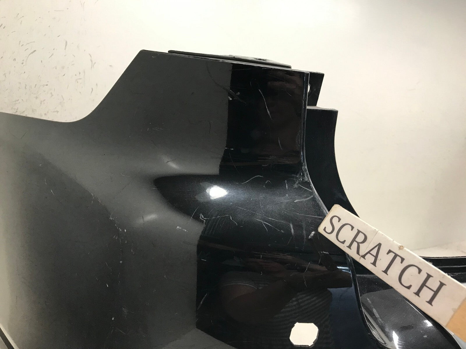 Rear Bumper Cover Black Nissan Pathfinder SV Platinum 17-19 w/Sensor Holes OEM