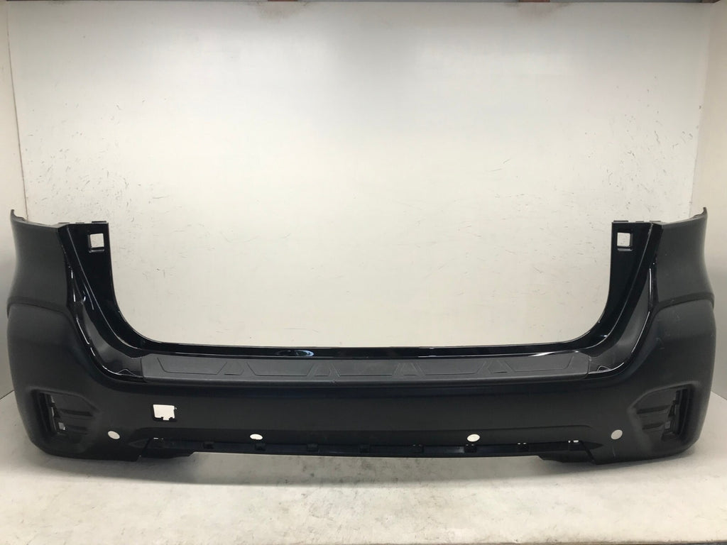 Rear Bumper Cover Black Subaru Outback Base/Touring/Ltd 20-21 w/Sensor Holes OEM