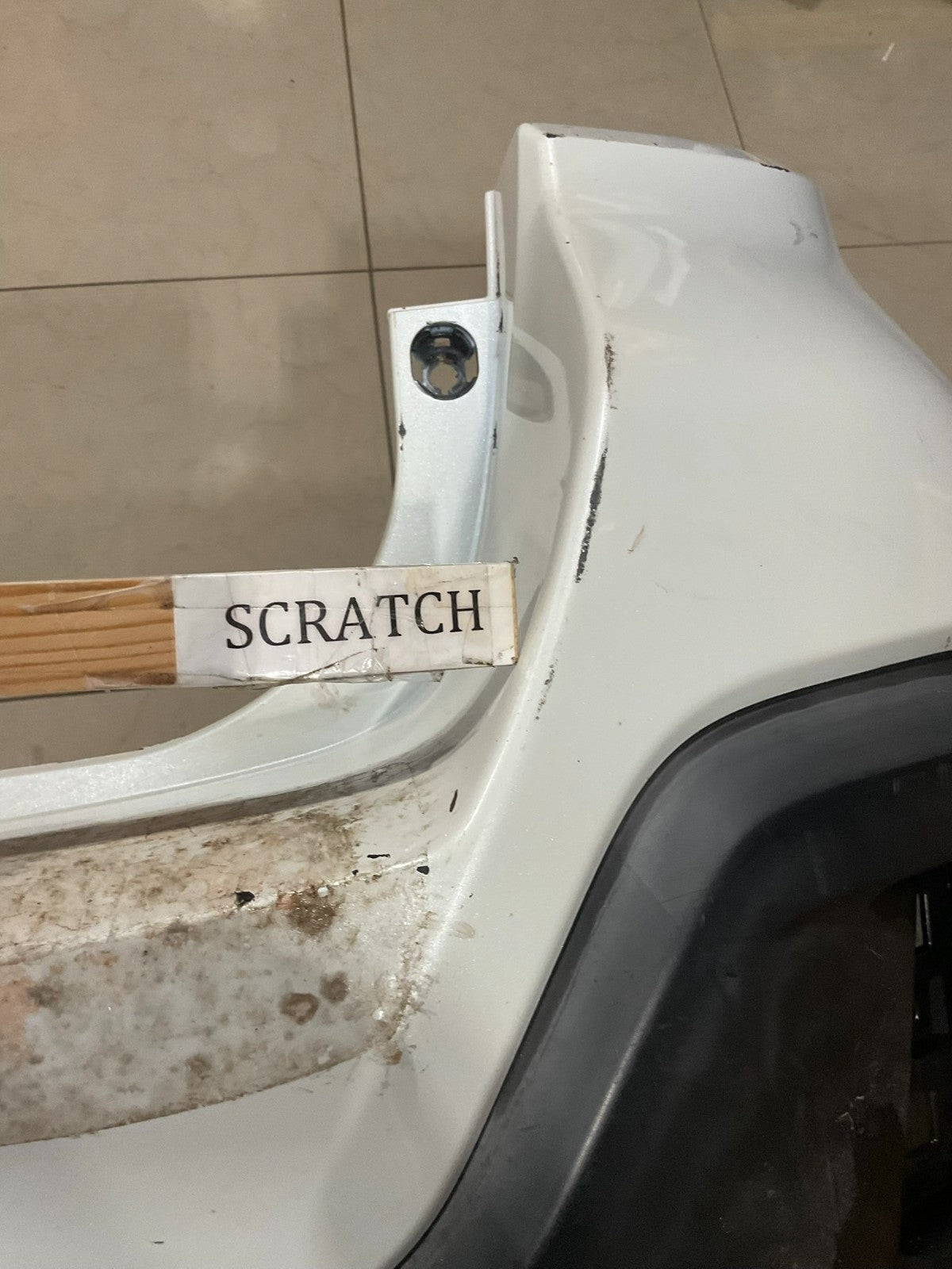 Rear Bumper Cover White 2018-2019 Subaru Outback 57704ala18 OEM