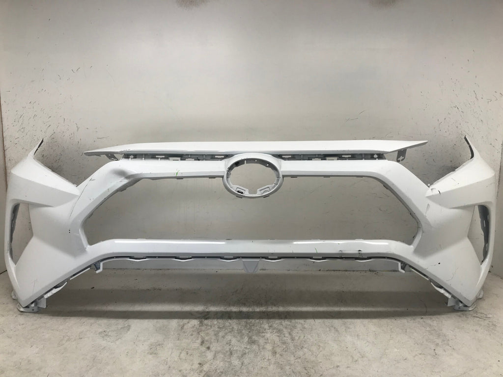 Front Bumper Cover White 2019-2022 Toyota RAV4 LE/XLE/Hybrid LE 52119-0R200 OEM