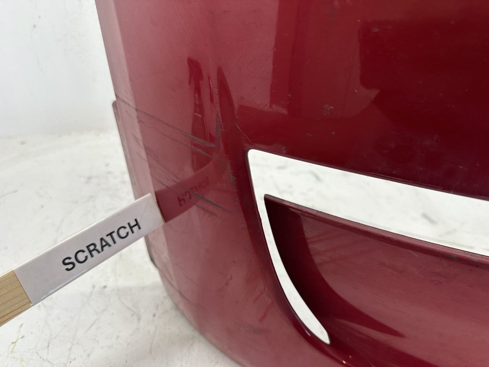 Front Bumper Cover Red 2020-2021 Tesla Model Y W/Sensor Holes 1493745-00-A OEM