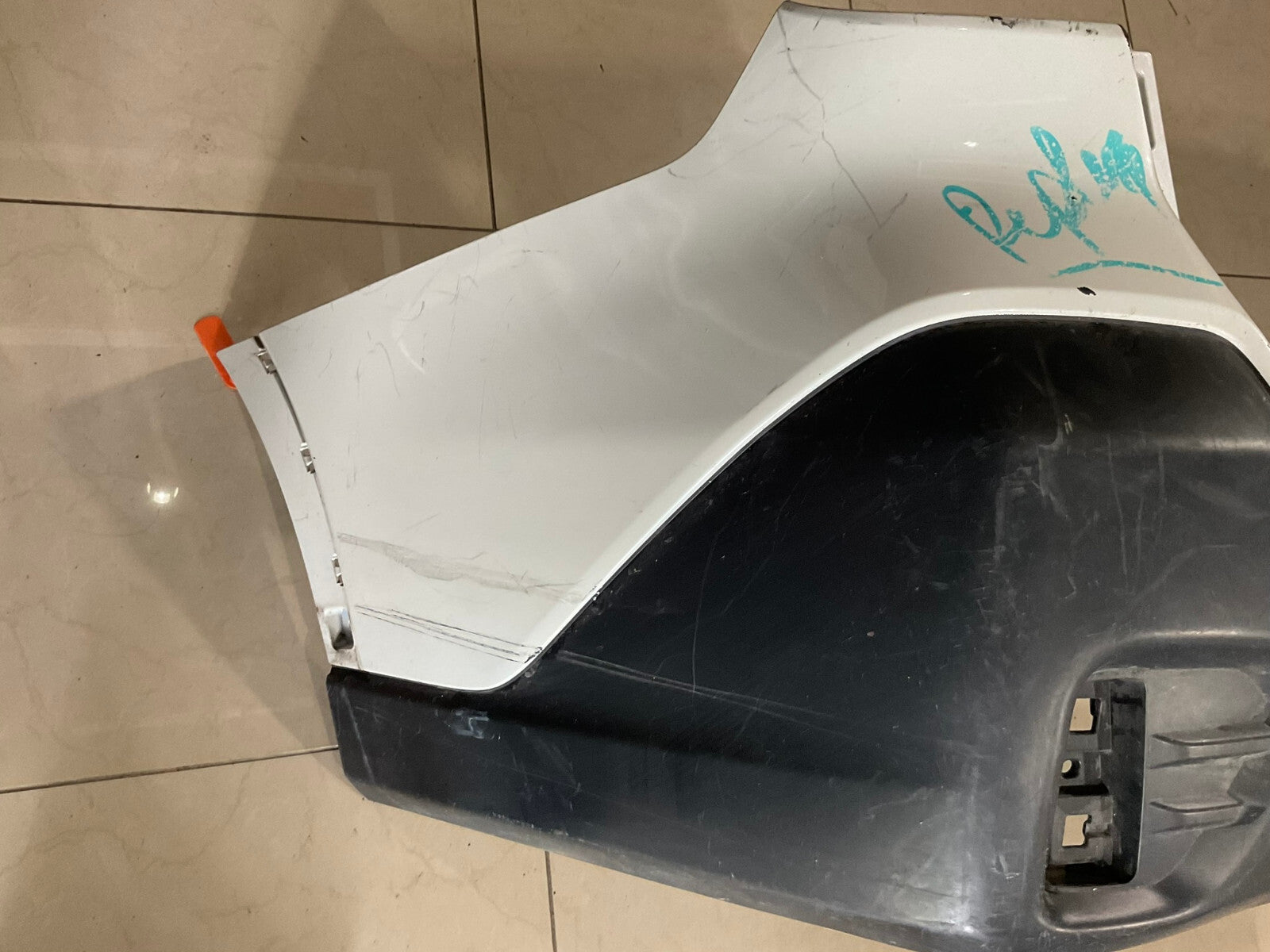 Rear Bumper Cover White Subaru Outback 20 57704AN31A OEM