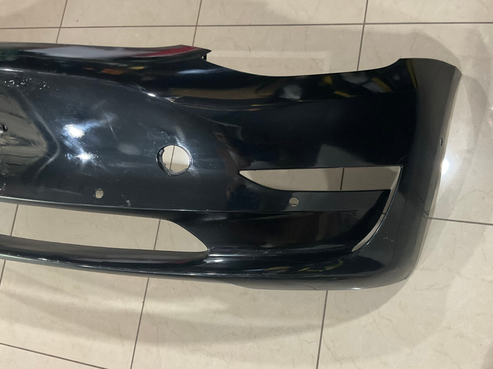 Front Bumper Cover Black 2017-2020 For Tesla Model 3 CAPA