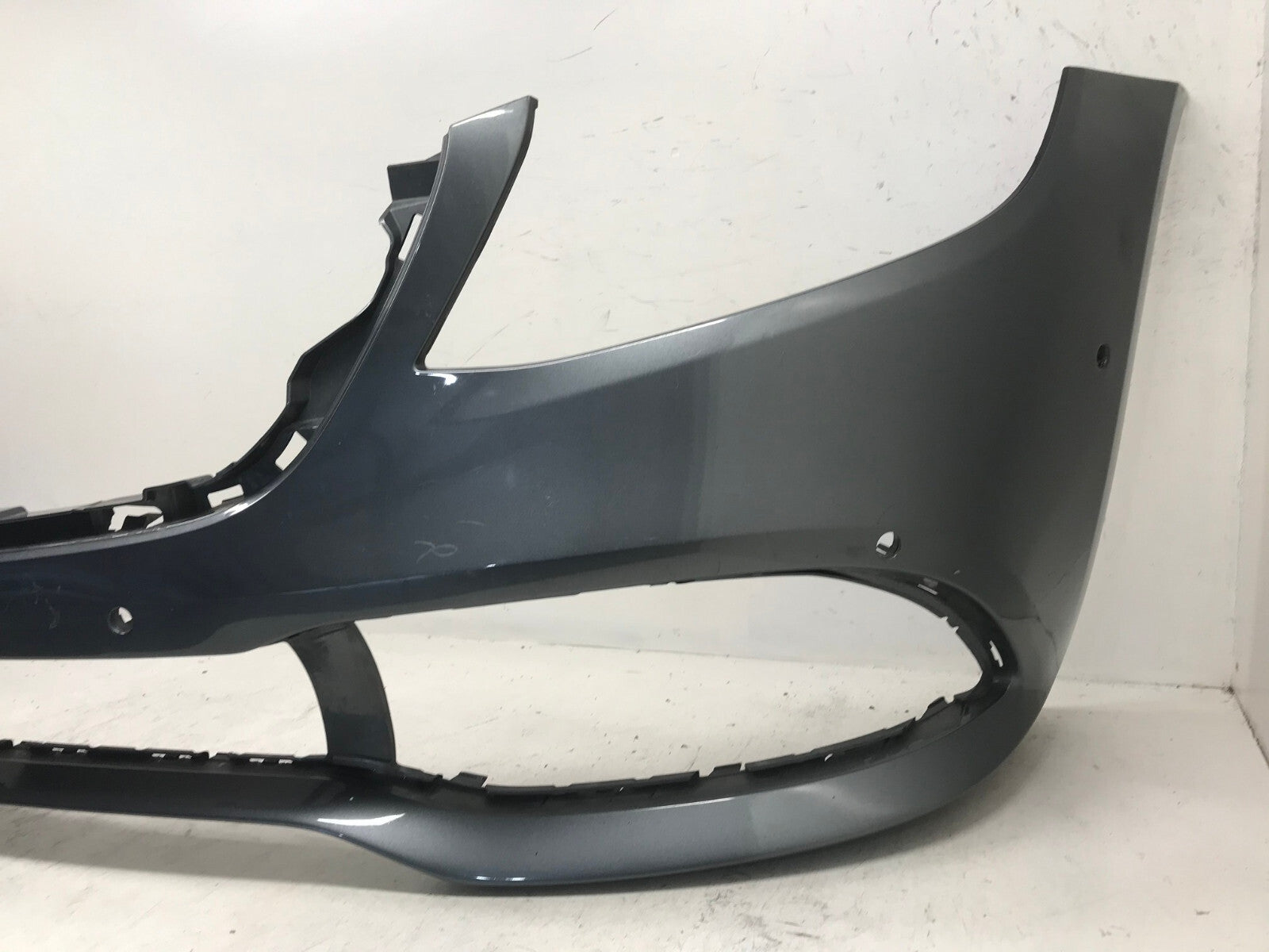 Front Bumper Cover Gray Mercedes S-Class S600 S550 2016-2019 w/Sensor Holes OEM