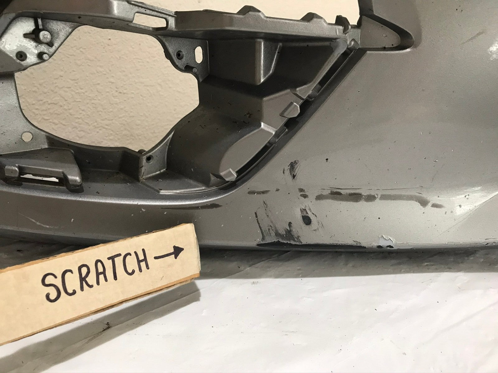 Front Bumper Cover Silver 2014 2015 2016 Mazda 3 Sedan CAPA