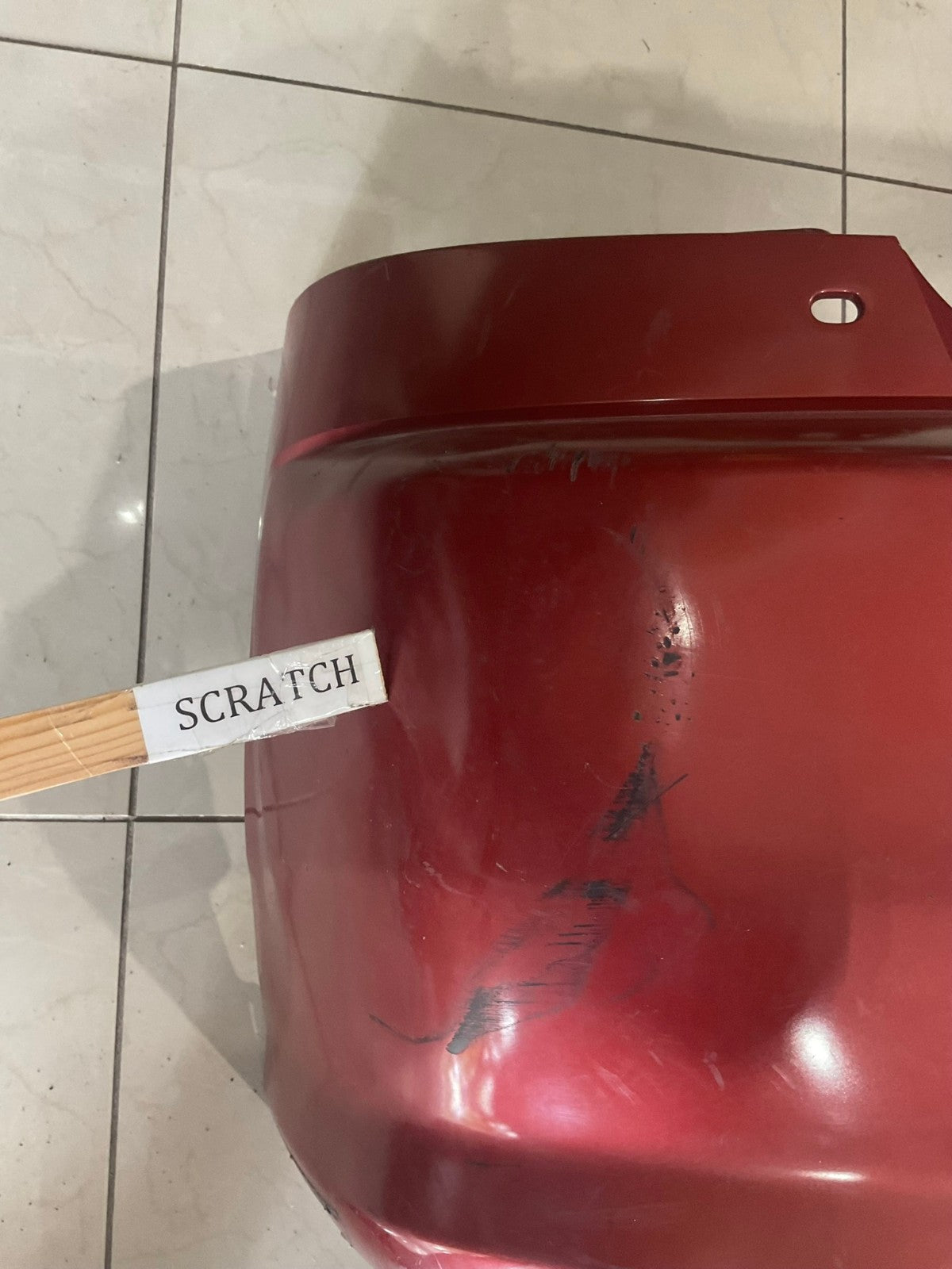 Rear Bumper Cover Red 2005-2006 Infiniti G35 Sedan 82022+AC740 OEM