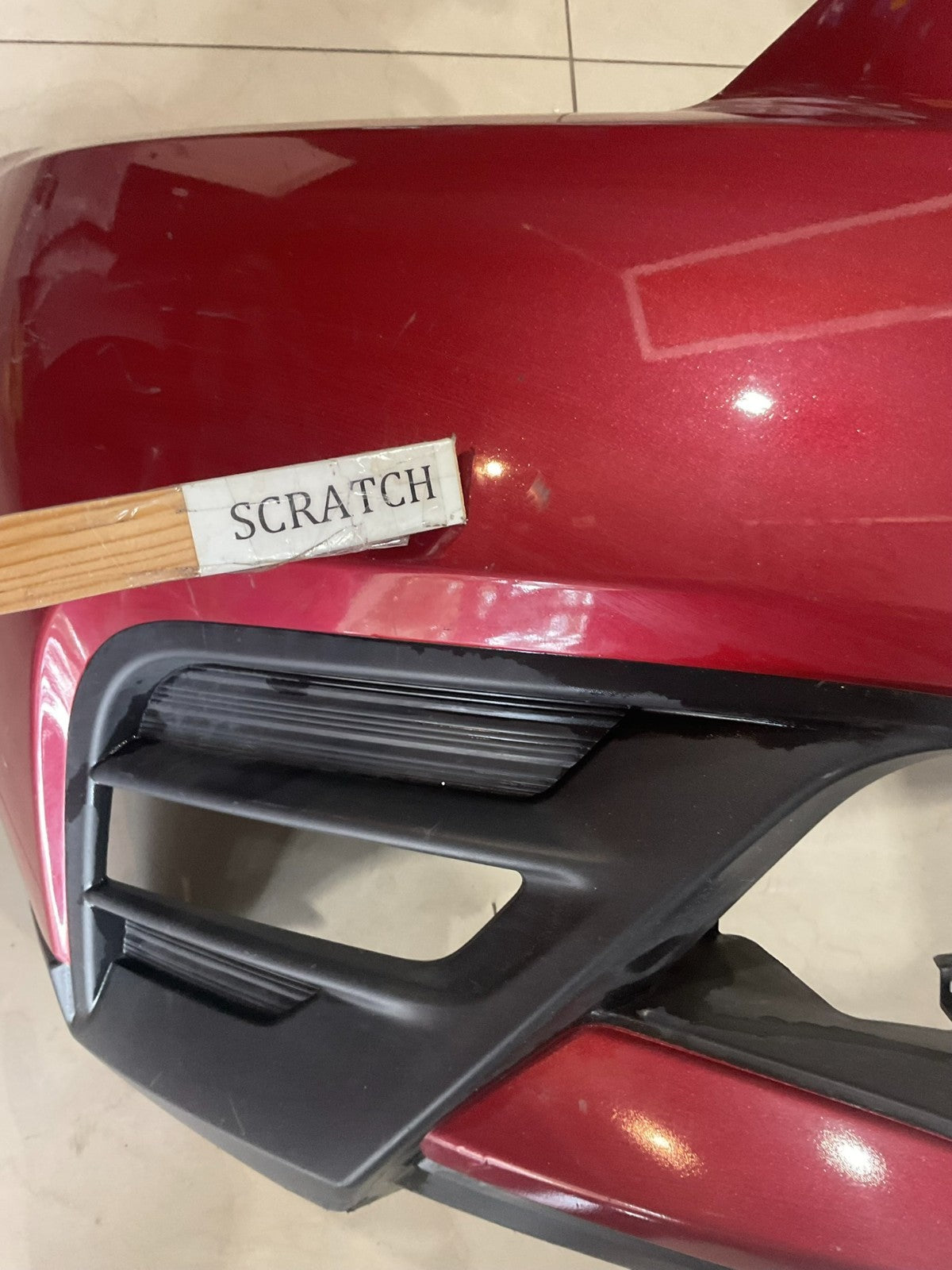 Front Bumper Cover Red 2018-2019 Nissan Kicks S/SV 62022+5rb0h OEM