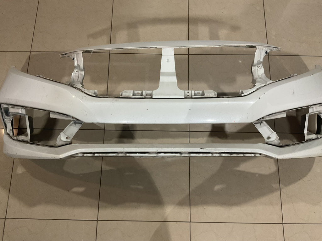 Front Bumper Cover White 2019-2021 Honda Civic 71101+tba+a500 OEM