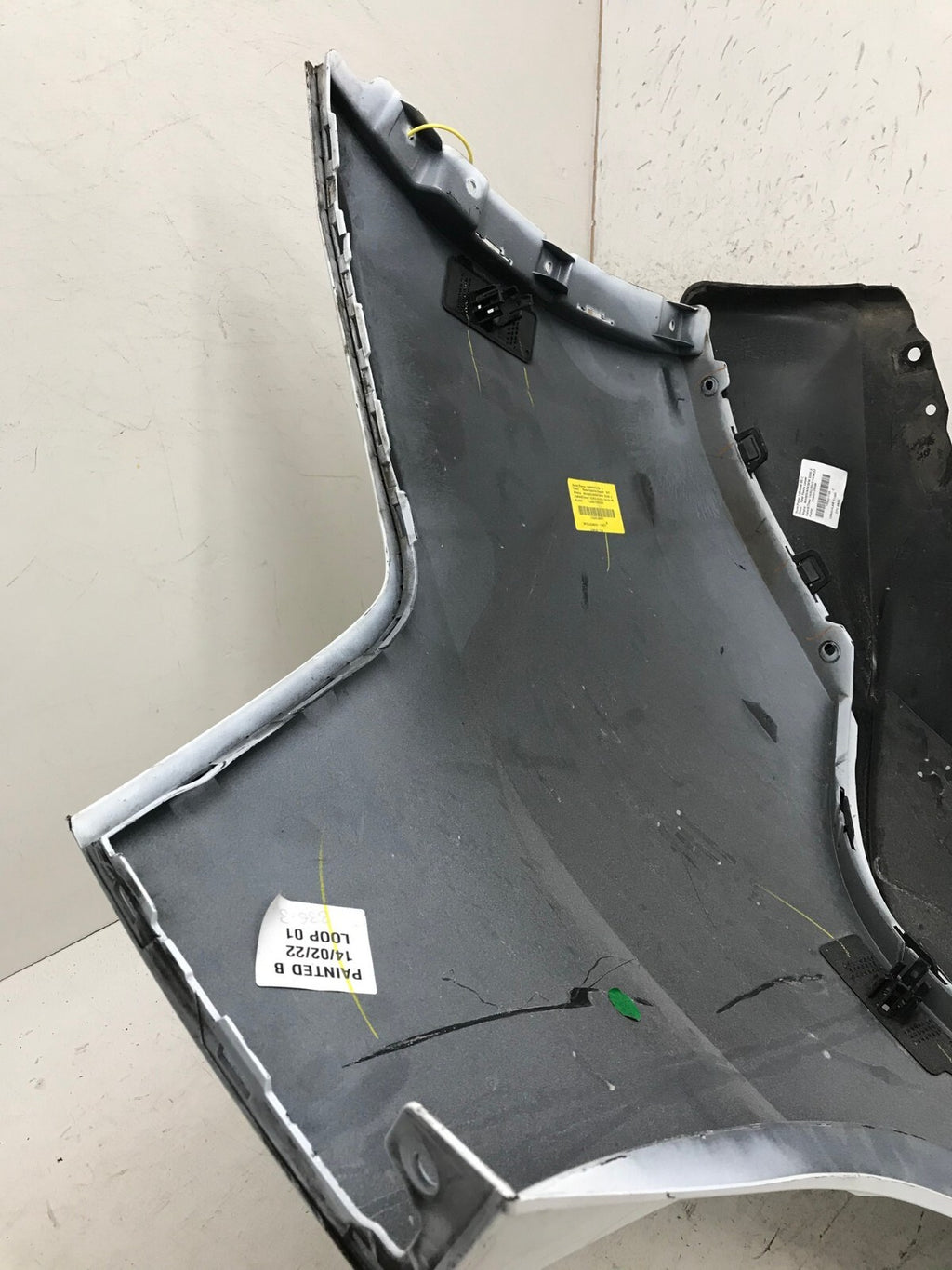 Rear Bumper Cover White 20-2023 Tesla Model Y Long Range/Perf w/Sensor Holes OEM