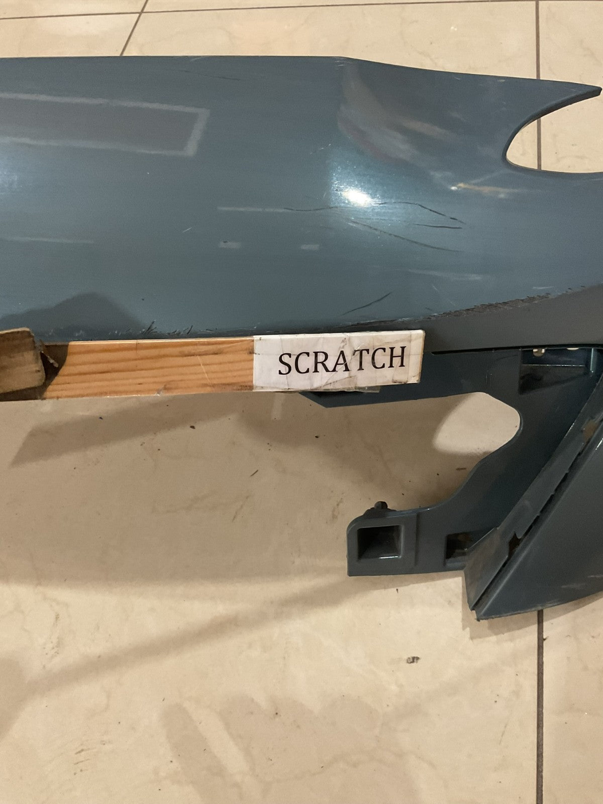 Front Upper Bumper Cover Grey 2022-2023 Hyundai Kona 86511 j9ca0 OEM