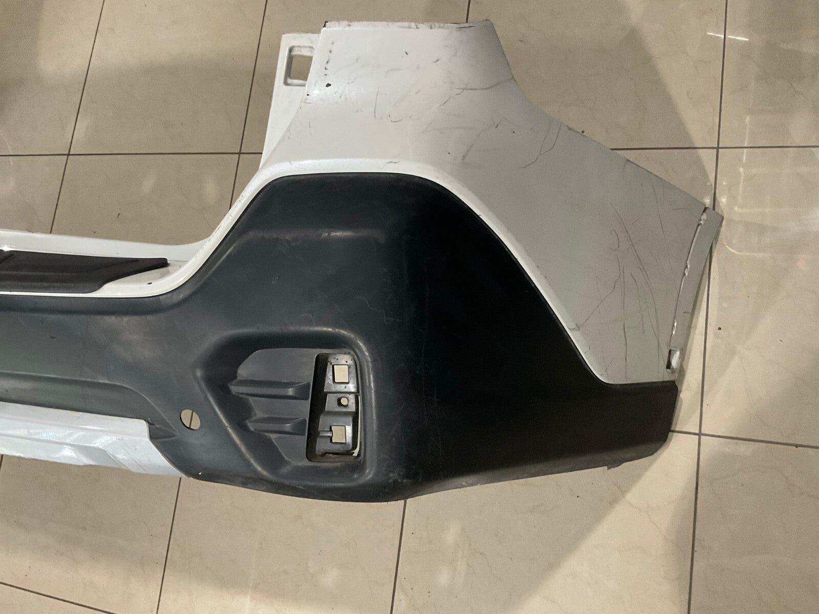 Rear Bumper Cover White Subaru Outback 20 57704AN31A OEM