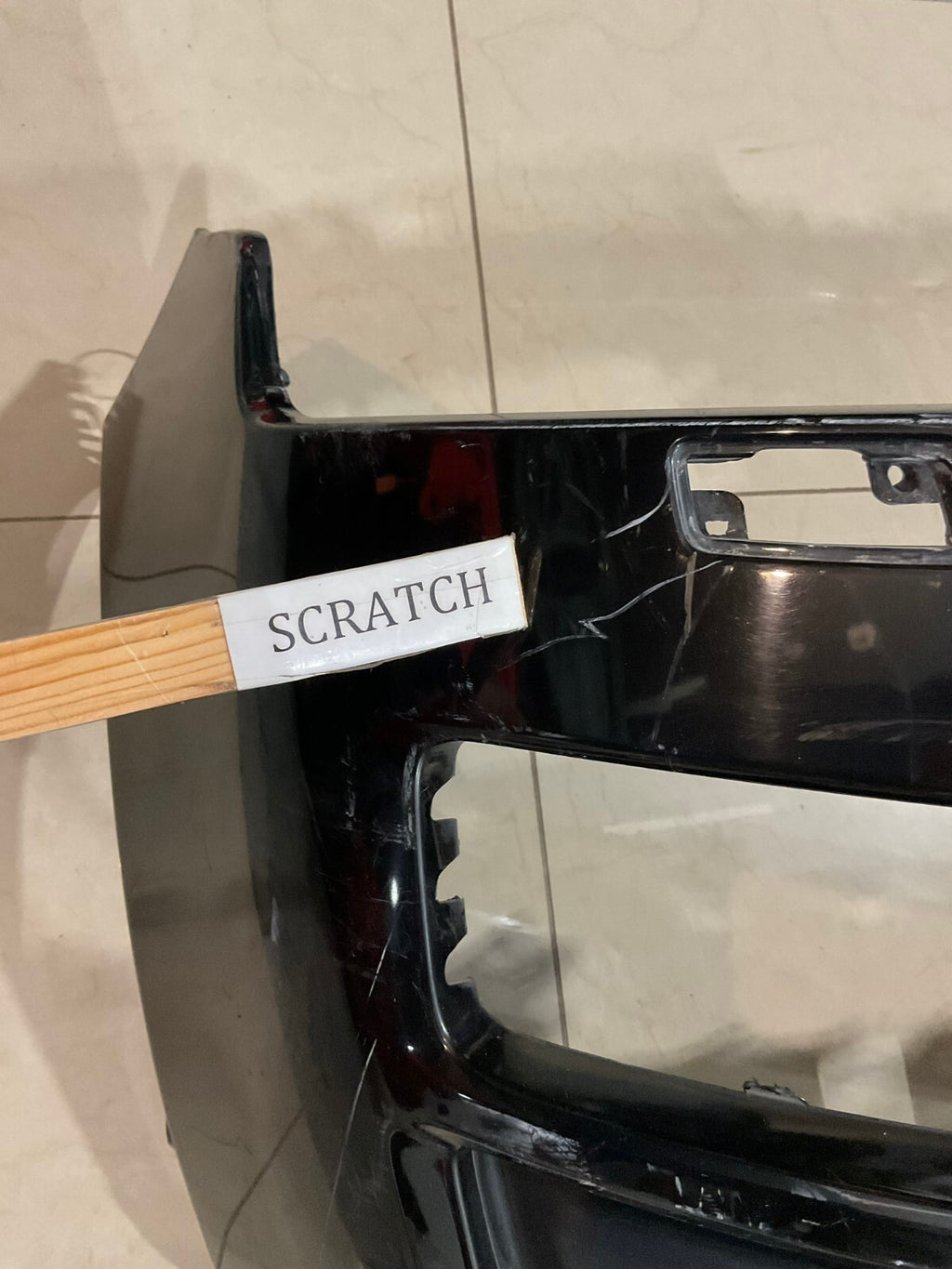 Front Bumper Cover Black 2013-2017 Land Rover L405 CK52-17F003 OEM
