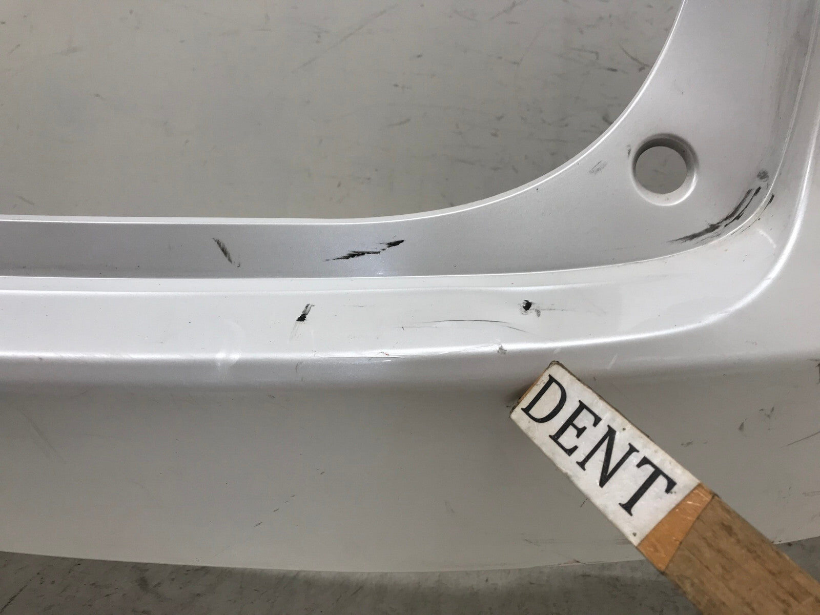 Rear Bumper Cover White 2015-2017 Lexus NX300h/NX200T Base w/Sensor Holes OEM