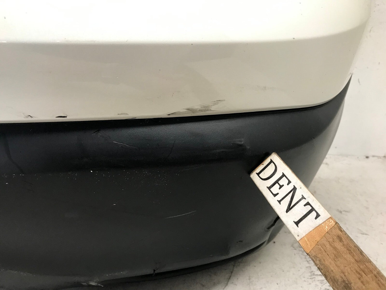 Rear Bumper Cover White Nissan Rogue Sport S/SL/SV 2017-2019 w/Sensor Holes OEM