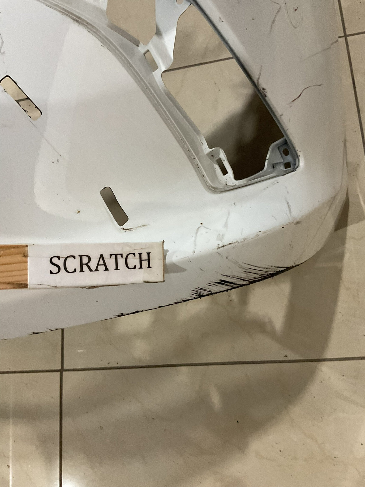 Front Bumper Cover White Lexus ES350 Base 2019 52119-06J00 OEM