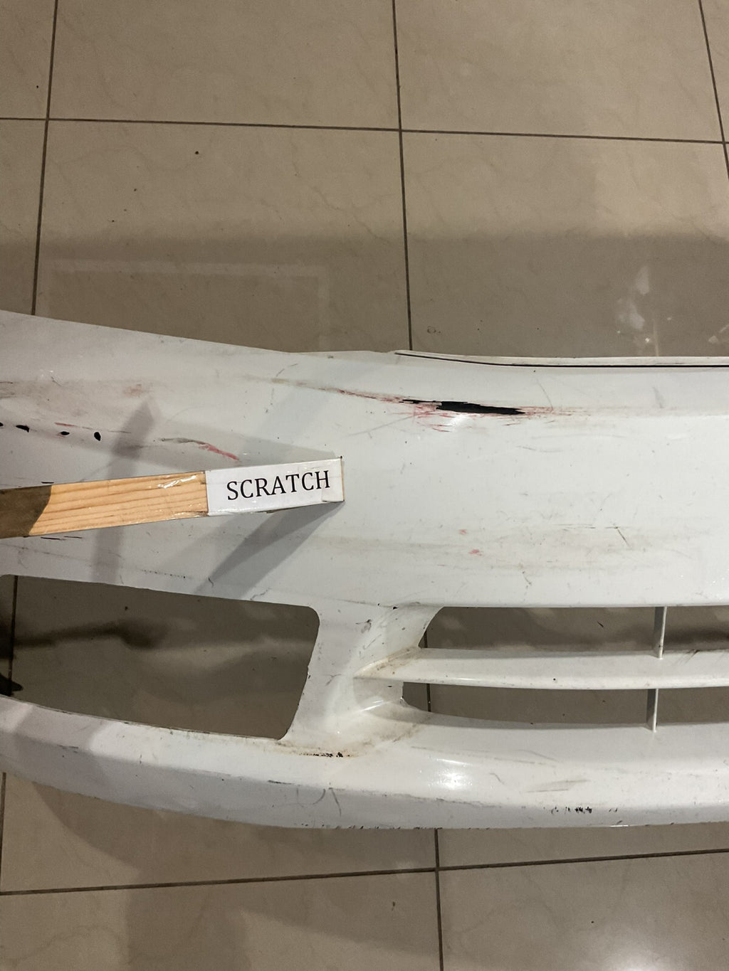 Front Bumper Cover White Honda Civic 2012 2013 71101+TR0+ZZ00 OEM