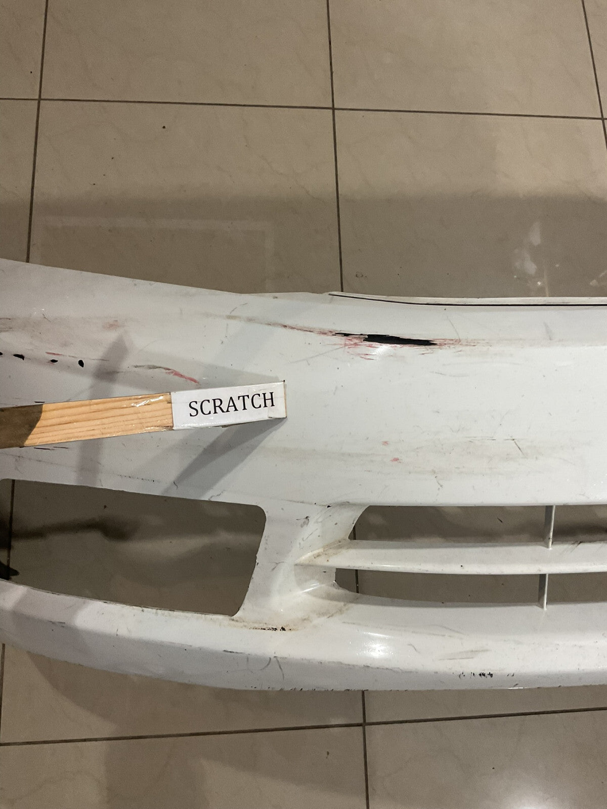 Front Bumper Cover White Honda Civic 2012 2013 71101+TR0+ZZ00 OEM