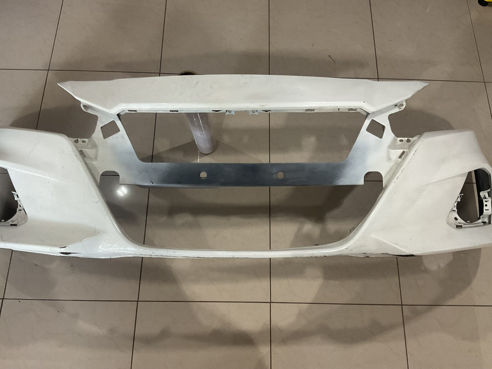 Front Bumper Cover White Nissan Altima 2019 2020 2021 62022+6CA0H OEM